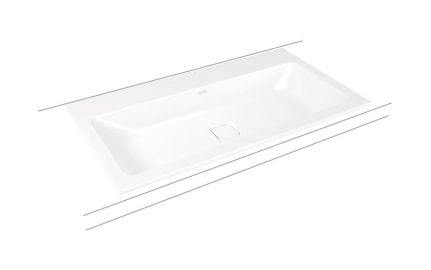 Kaldewei Cono umywalka 90x50 cm wpuszczana prostokątna model 3081 biała 901706013001
