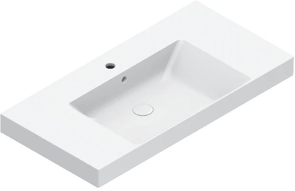 Catalano Zero umywalka 100x50 cm prostokątna ścienna biała 0121011001