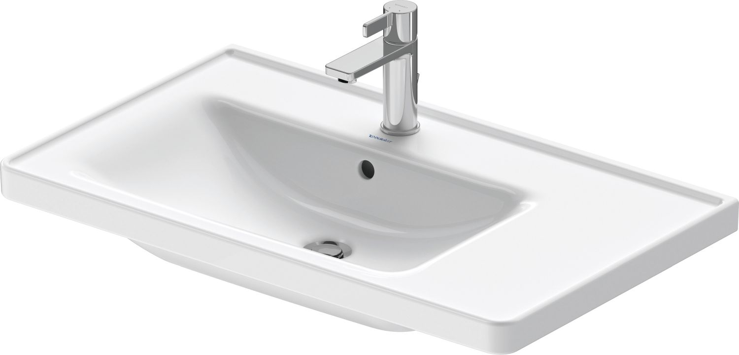 Duravit D-Neo umywalka 80x48 cm meblowa lewa biała 2369800060