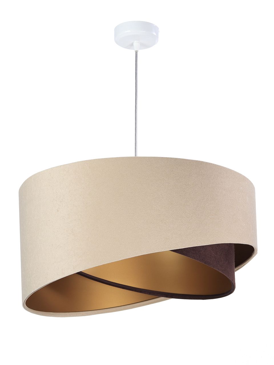 Darmowa Dostawa - Lampa wisząca 1x60 W złota-brązowa-beżowa BPS Koncept Galaxy 060019