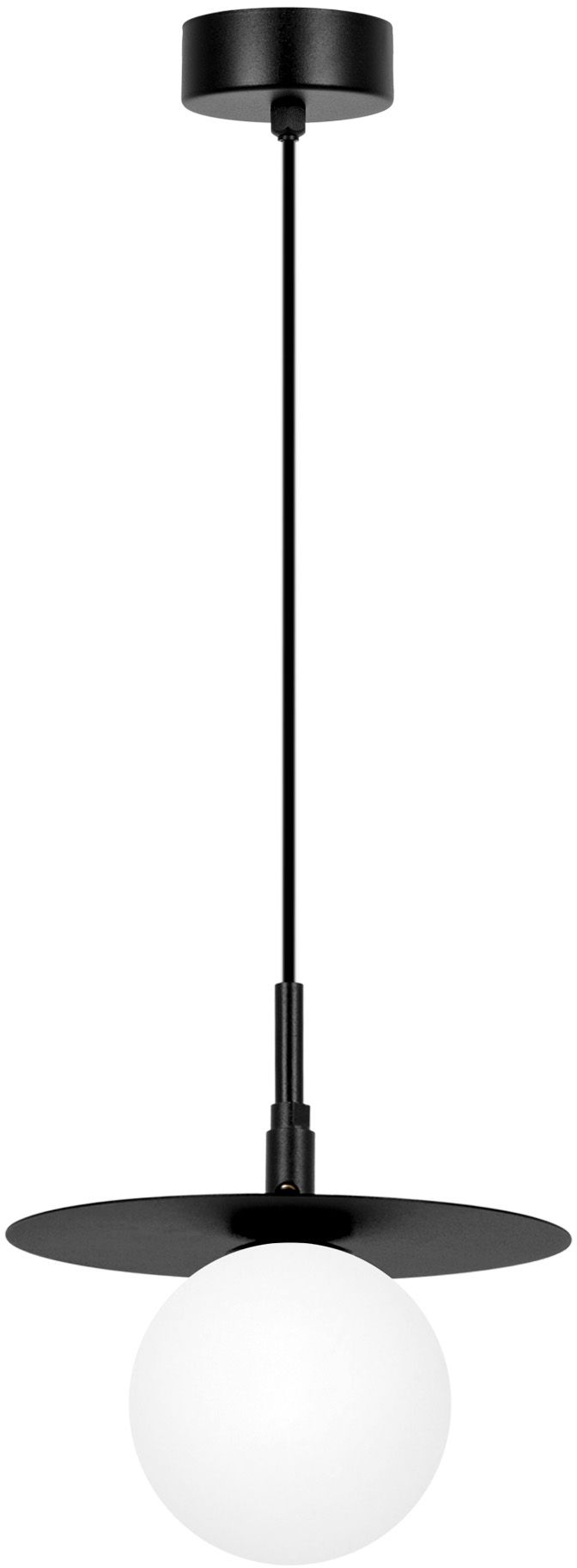 Darmowa Dostawa - Lampa wisząca 1x10 W biała-czarna Kaja Sante K5370