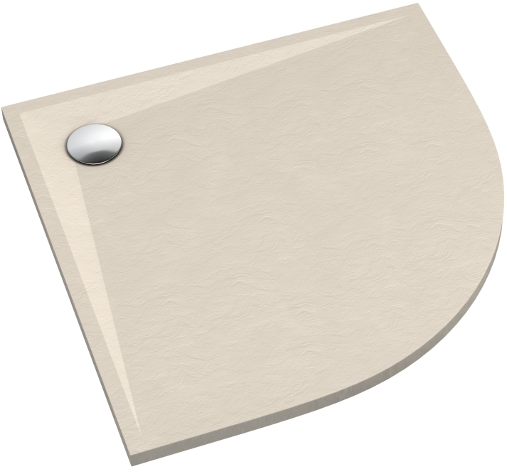 Darmowa Dostawa - Brodzik półokrągły 90x90 cm beżowy Schedline Libra Cashmere Stone 3SPL1O9090PKST