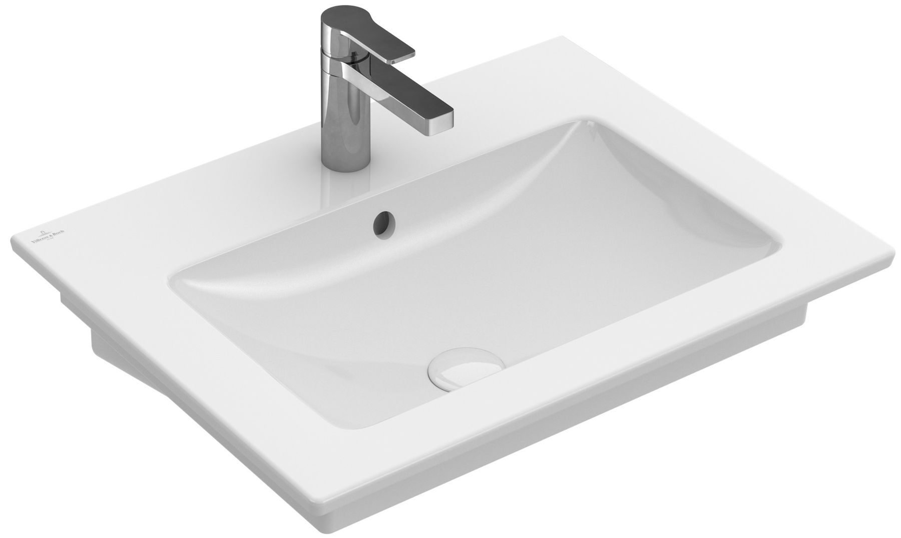 Darmowa Dostawa - Umywalka 60x50 cm prostokątna ścienna-meblowa biała Villeroy & Boch Venticello 412462R1