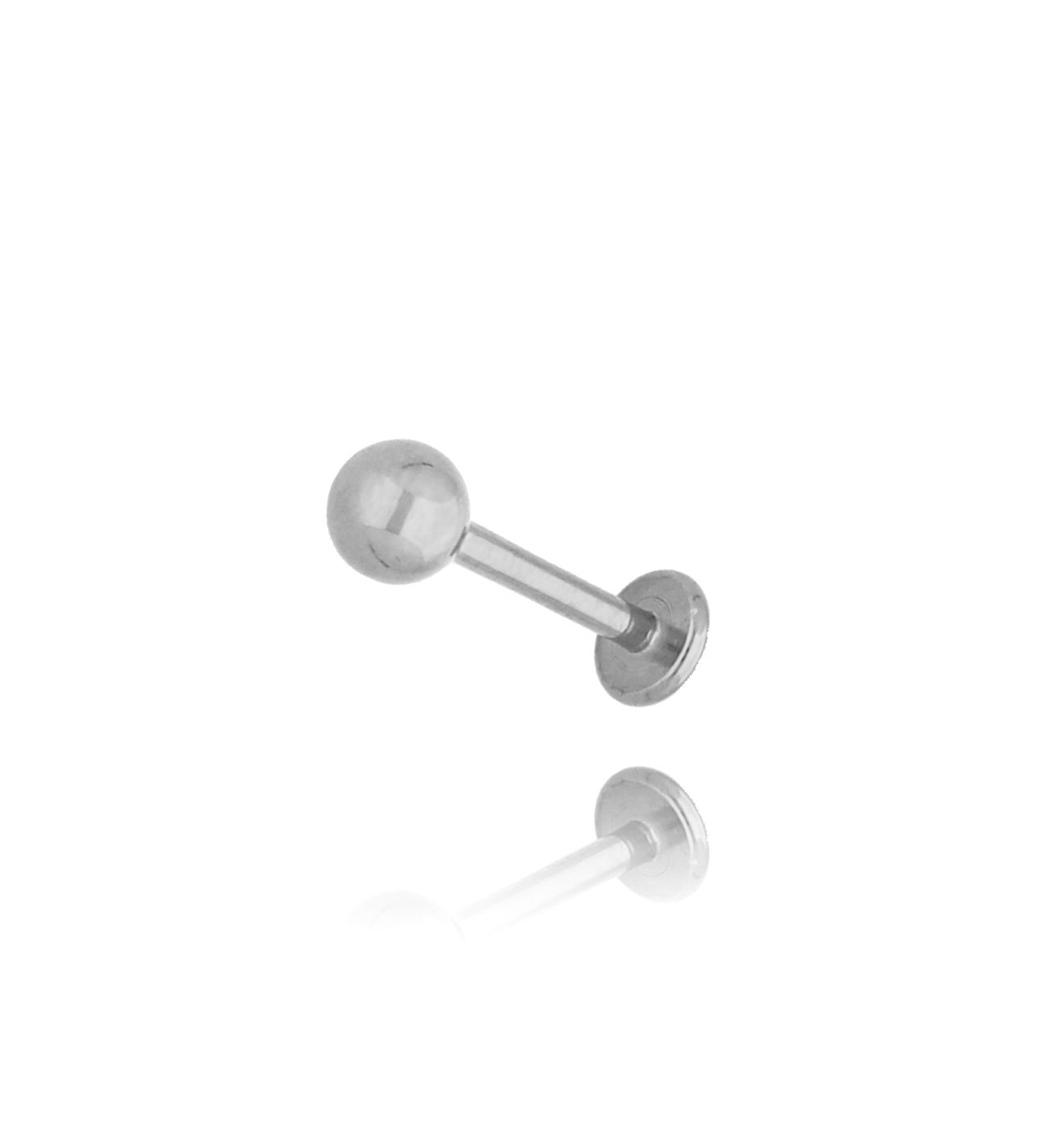 Kolczyk srebrny z kulką Piercing KSA0575