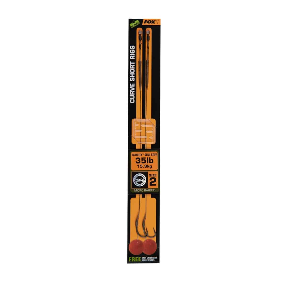 Fox Edges Curve Short Camotex Semi Stiff Ready Rigs 2 (35lb)