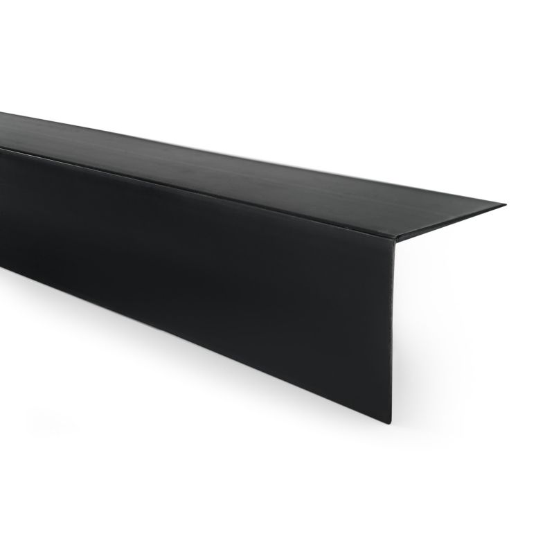 Kątownik twardy PCV 50x50 mm QUEST, ozdobny profil L kątowy, narożnik dekoracyjny - 150 cm, czarny, 1 szt.