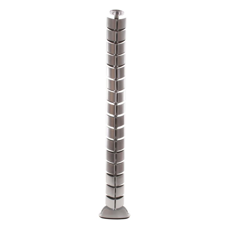 Kręgosłup na kable organizer do blatu biurka Hakner Owal alu pionowy L-750mm - 1 kpl
