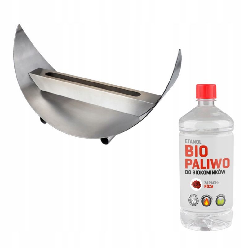 Biokominek DuraHealth BK-TT23 OMEGA 50x25x22 cm w zestawie zagaszacz paliwo GRATIS 1 szt.