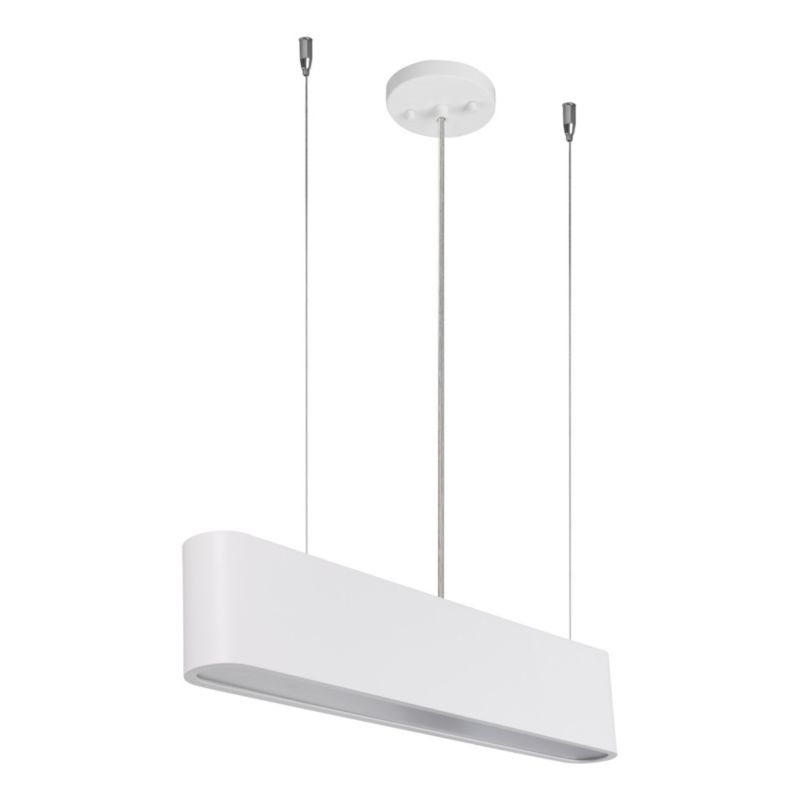 Lampa Wisząca SPOT Light 1xLED 21W Klasyczna Biel w Minimalistycznym Stylu od Polskiego Producenta, 1 szt.