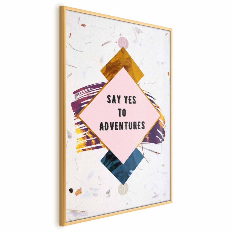 Plakat Artgeist Say yes 21x30 cm z ramą złotą 1 szt