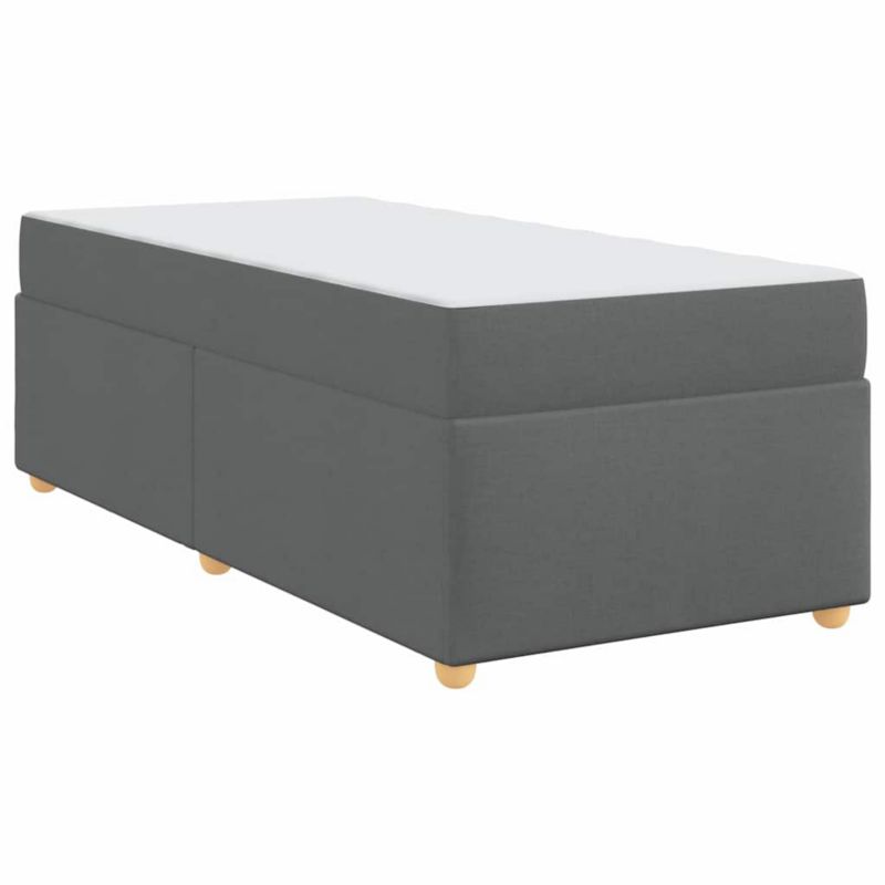 Łóżko z materacem WaszeMeble 90x200 cm Ciemnoszary tkanina WM-3399329 1 szt.