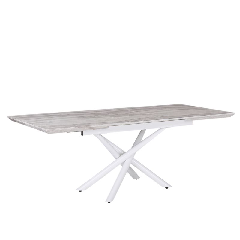 Stół do jadalni rozkładany Moira Biały 160/200 cm 90 cm 1 szt.