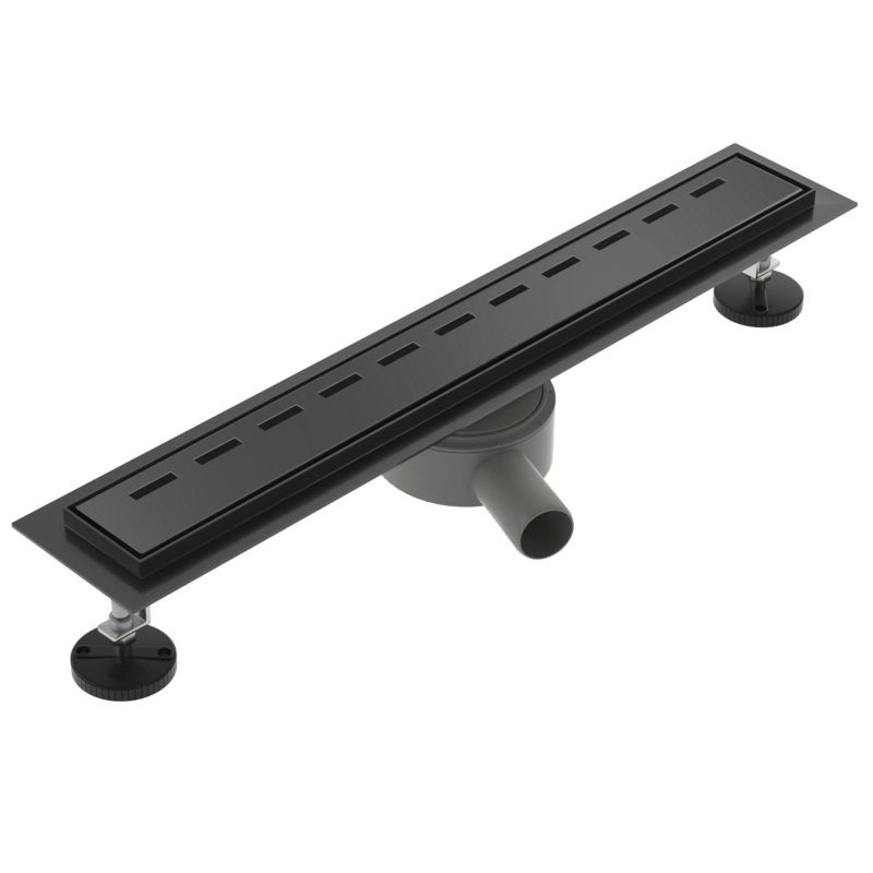 Odpływ liniowy obrotowy SEVANTE z maskownicą WK128 120 cm czarny FLAT 1szt.
