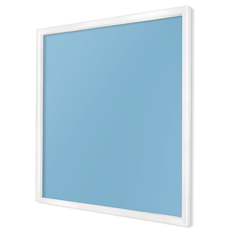 Tablica magnetyczna ozdobna Wallfluent 50x50 Kolor błękitny w białej ramie 1szt