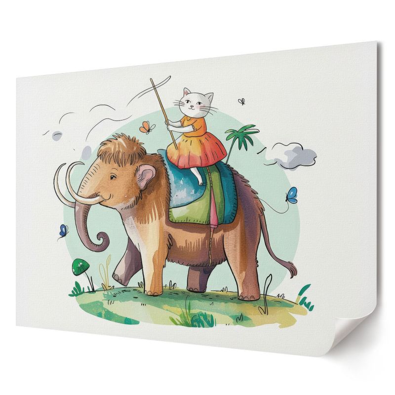Plakat Wallfluent Format A1 Jazda na mamucie Kolektyw For Children 1 szt.