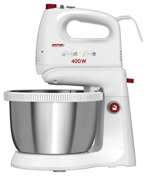 Mikser ręczny z misą obrotową Inox MPM MMR-21Z 400 W biały 1 szt.