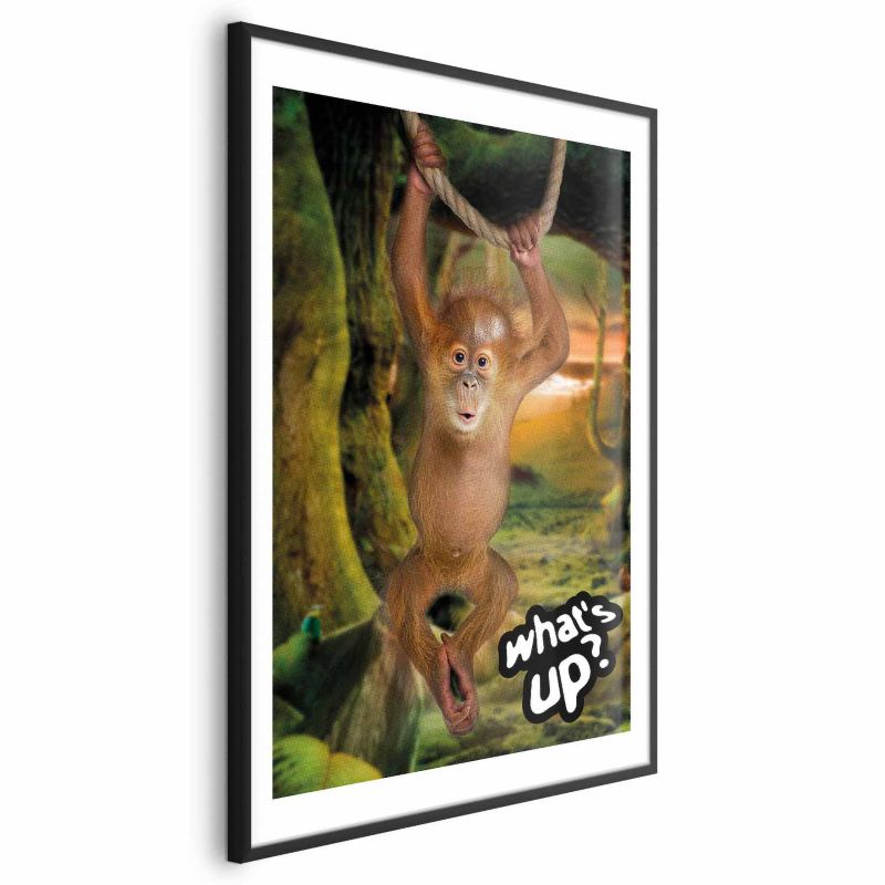 Plakat Artgeist What's Up 21x30 cm z ramą czarną z marginesem 1 szt