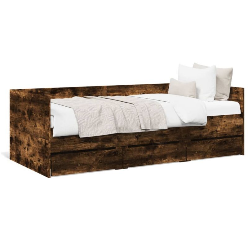 Łóżko dzienne WaszeMeble 100x200 cm brązowe WM-3280815 1 szt.