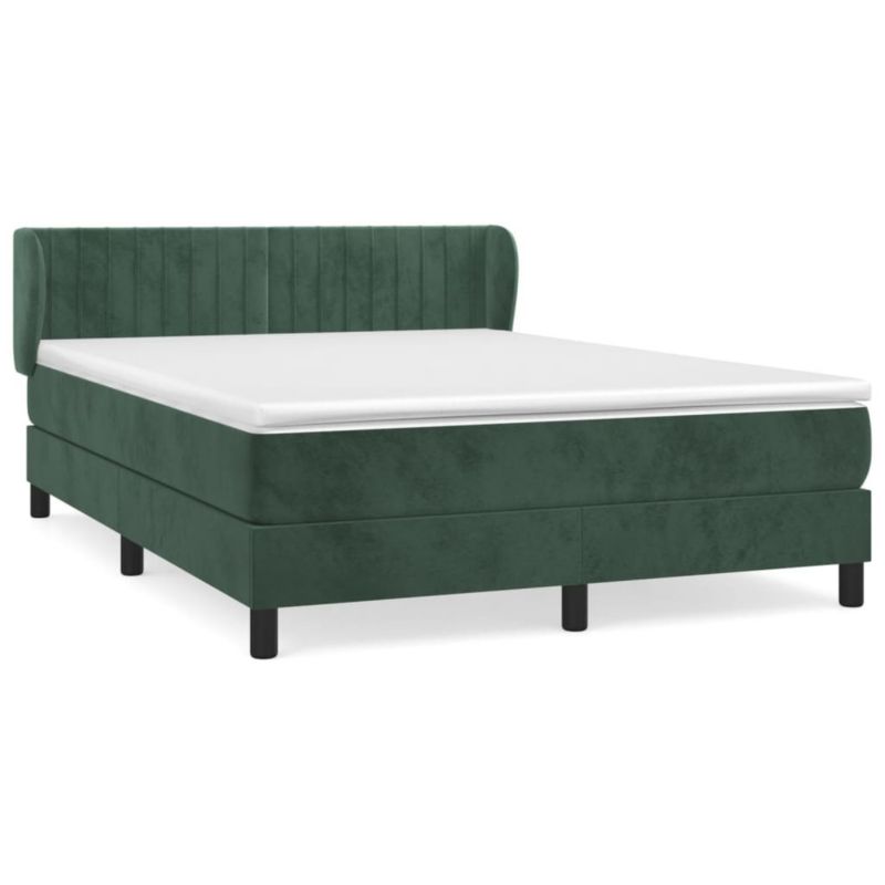 Łóżko kontynentalne WaszeMeble 140x200 cm ciemnozielone WM-3127616 1 szt.