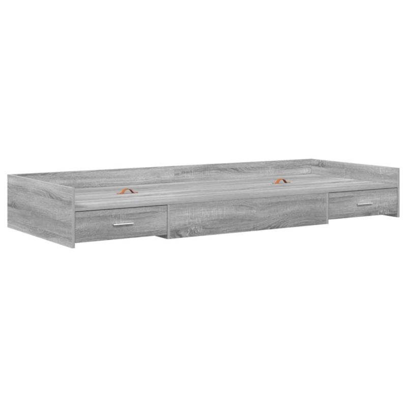 Rama łóżka WaszeMeble 100x200 cm Szary sonoma drewno WM-3335226 1 szt.
