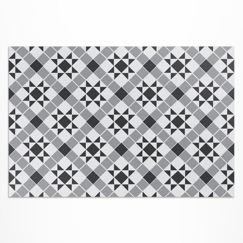 Dywan Winylowy Zewnętrzny Wallfluent 60x90 cm Gotyckie gwiazdki stylowe kafelki 1 szt.