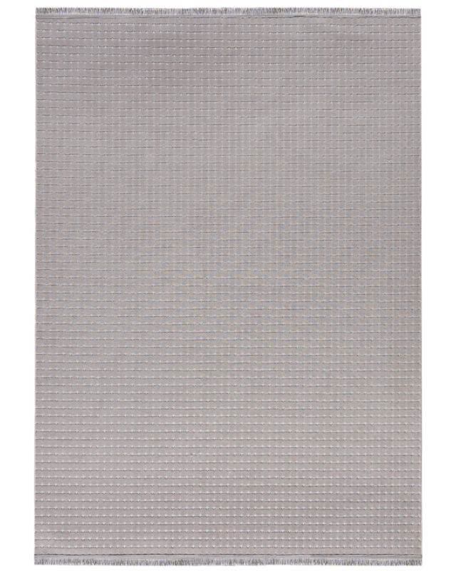 Nowoczesny dywan, geometryczny 100x200cm Sora Bene Mazovia - szary, na ogrzewanie podłogowe, 1szt.