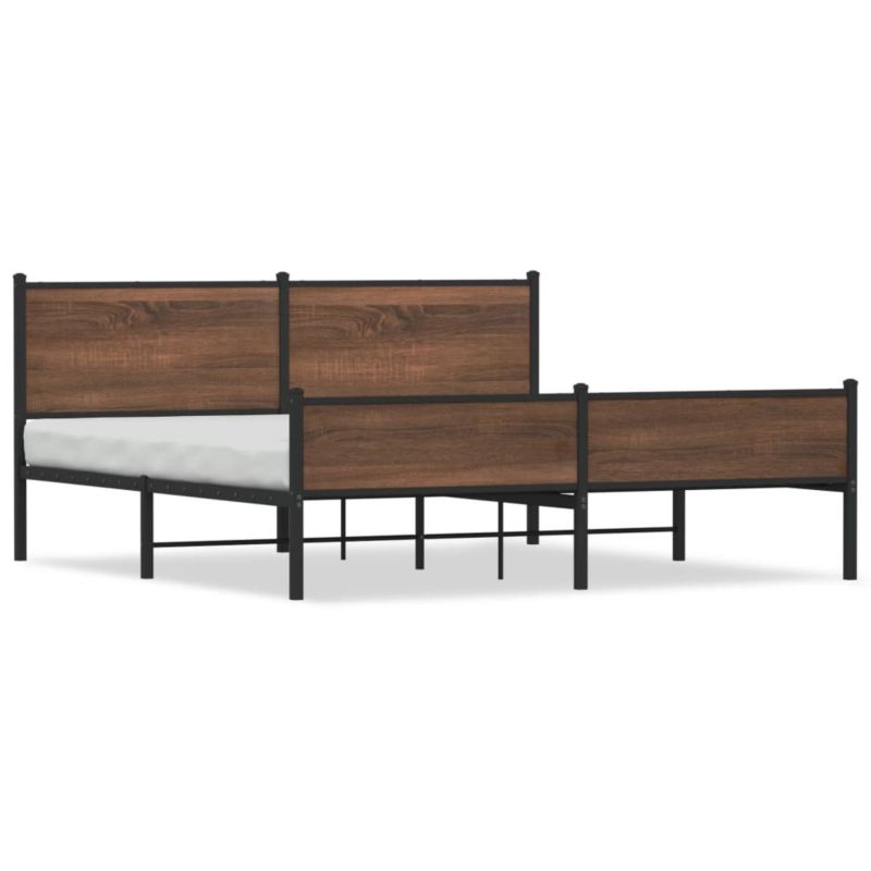 Łóżko metalowe WaszeMeble 180x200 cm brązowy WM-3301415 1 szt.