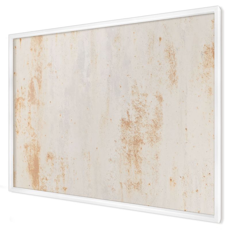 Tablica magnetyczna ozdobna Wallfluent 100x70 rdzawa tekstura w białej ramie 1szt