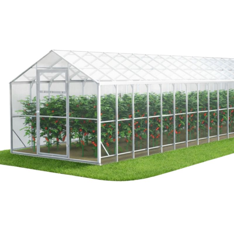 Szklarnia z poliwęglanu DOMEK e-szklarnia.pl 250x1200x230 cm, profile 40x20 poliwęglan 5mm - 1 szt