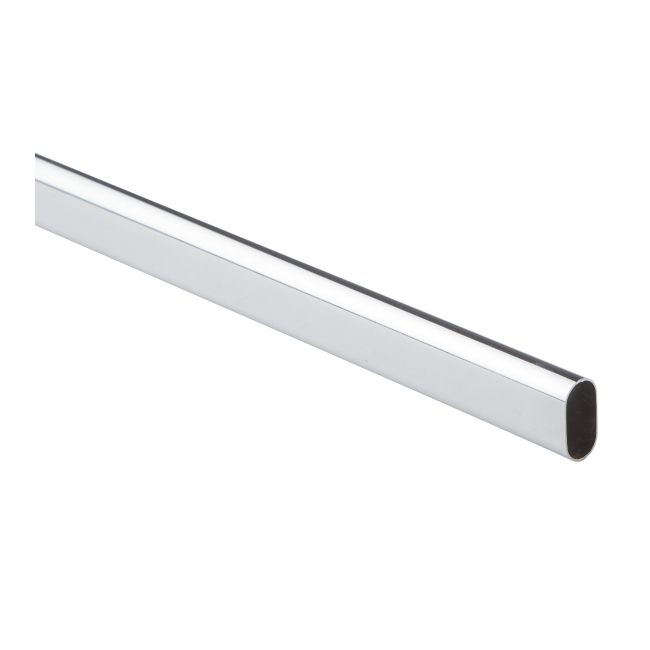 Rura owalna 30 x 15 mm dł. 150 cm chrom