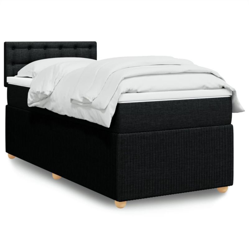 Łóżko kontynentalne WaszeMeble 90x200 cm czarne WM-3289655 1 szt.