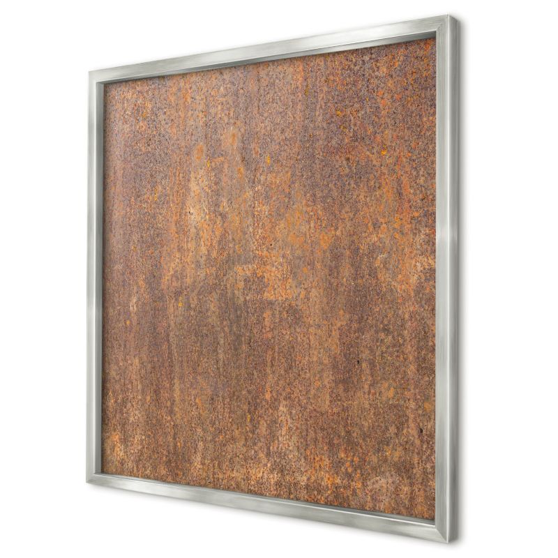 Tablica magnetyczna dekoracyjna Wallfluent 50x50 Rdzawa elegancja w srebrnej ramie 1szt