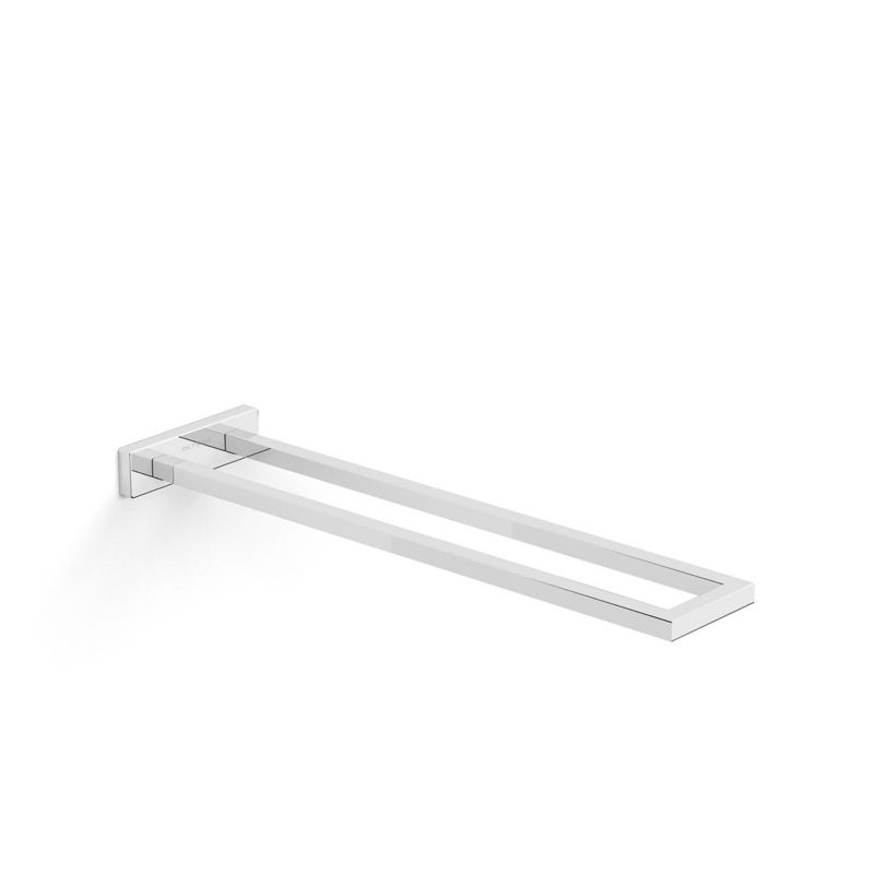 Wieszak podwójny na ręcznik Oltens Tved 40 cm chrom mosiądz kwadratowy ukryte mocowanie 1 szt.