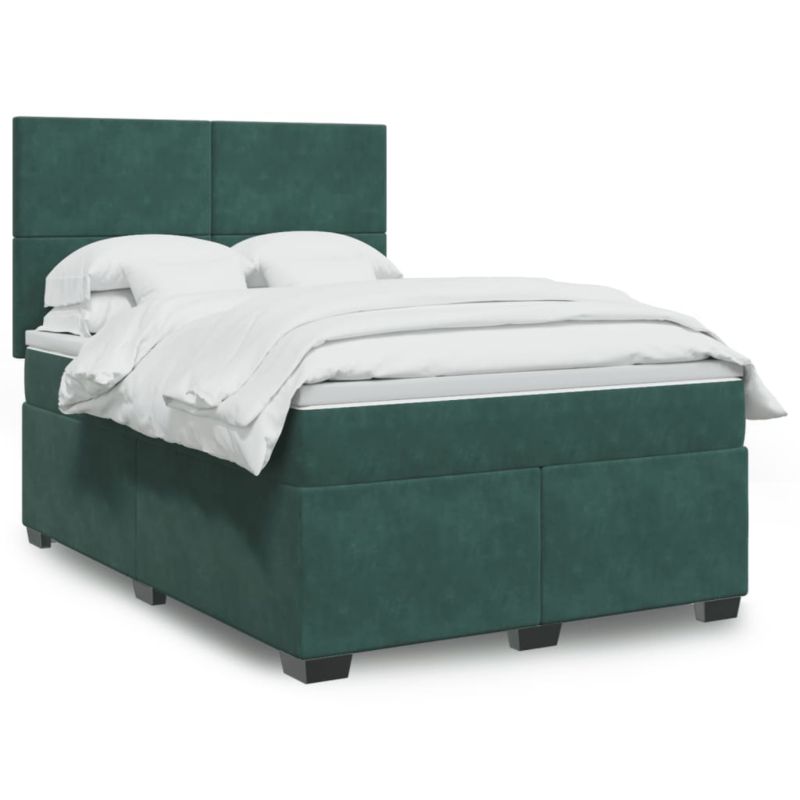 Łóżko z materacem WaszeMeble 140x190 cm zielony WM-3290903 1 szt.