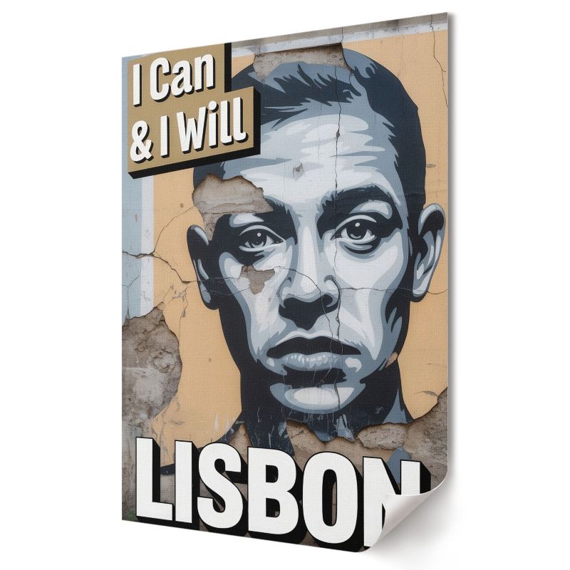 Plakat na płótnie Wallfluent Format A3 Mural Lisbon Kolektyw Slow Rhythm 1 szt.