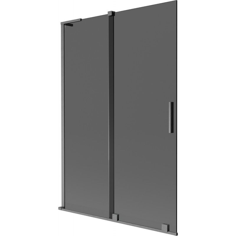Parawan nawannowy rozsuwany Mexen Velar L grafit gun gray 120x150 cm 1 szt.