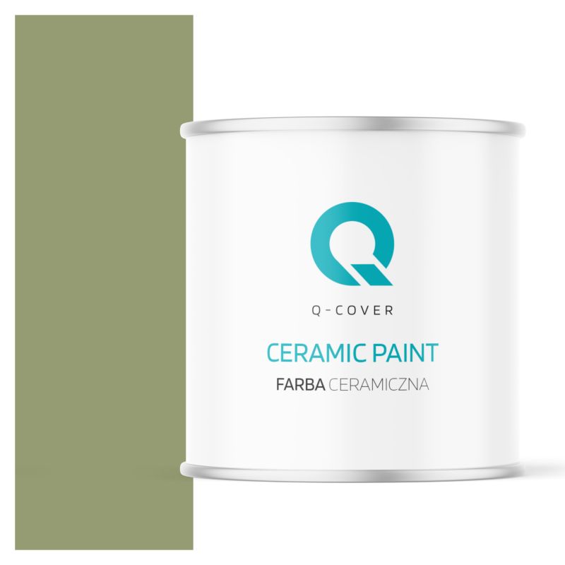 Farba Ceramiczna Do Ścian i Sufitów Q-Cover Zgniła zieleń ciemny H2231 Głęboki Mat 2L