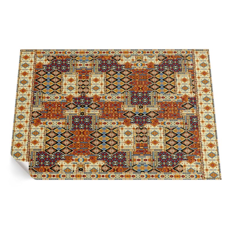 Dywan Winylowy Zewnętrzny ArtPrintCave 60x90 cm Geometryczny patchwork boho vintage 1 szt.