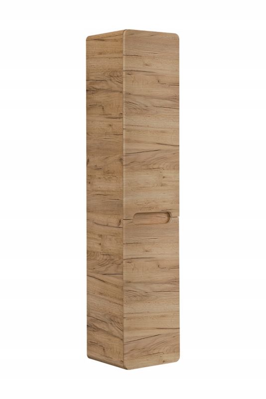 Słupek łazienkowy Furnidea 170 cm z koszem dąb craft złoty Aruba 1 szt.