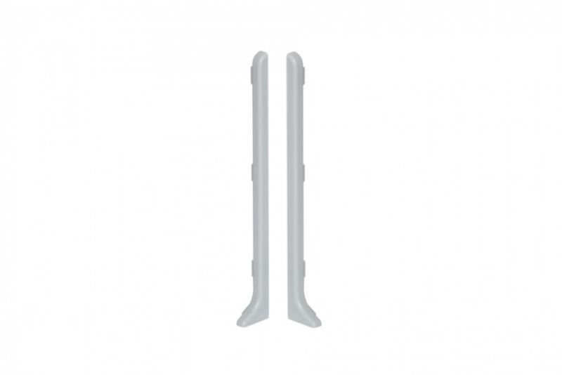 Zaślepka do listwy Cezar aluminiowej szary jasny mat 10x100x0,5mm PVC 1 kpl.