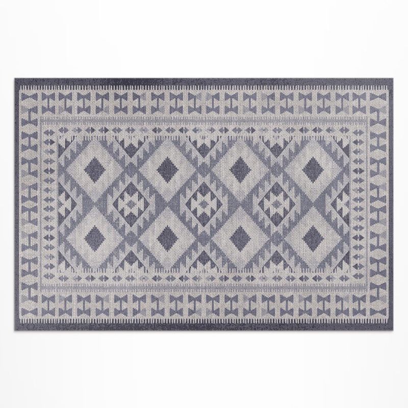 Dywan Winylowy Z Nadrukiem Wallfluent 60x90 cm Styl retro vintage imitacja tkaniny 1 szt.