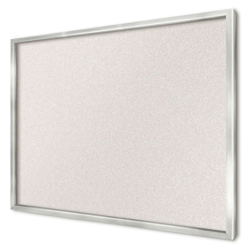 Ozdobna tablica magnetyczna Wallfluent 70x50 Kremowa tekstura w srebrnej ramie 1szt