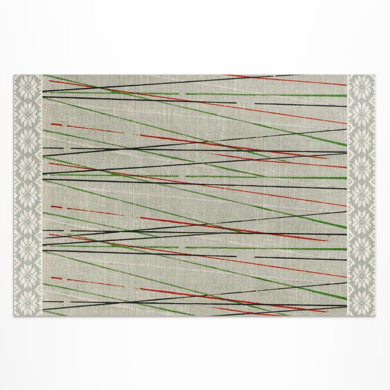Zewnętrzny Dywan Winylowy Wallfluent 120x180 cm Drzeworyt japoński imitacja tkaniny 1 szt.