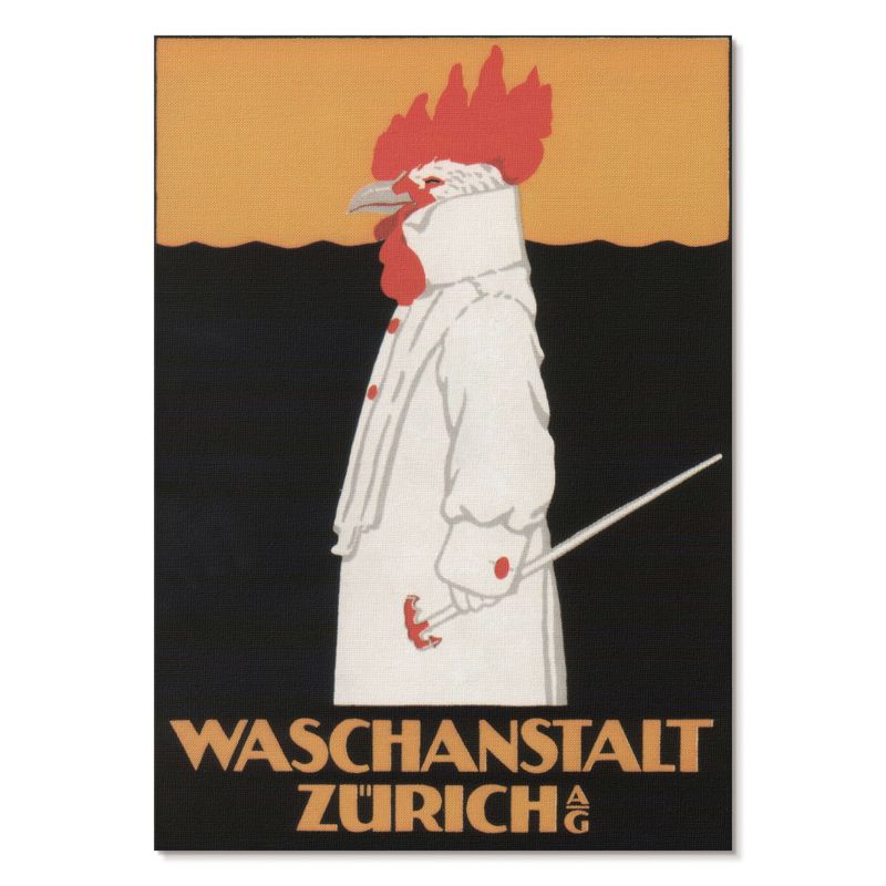 Plakat na Ścianę Tulup 21x29,7 cm (A4) Waschanstalt Zurich Do łazienki, przedpokoju, kuchni 1 szt.