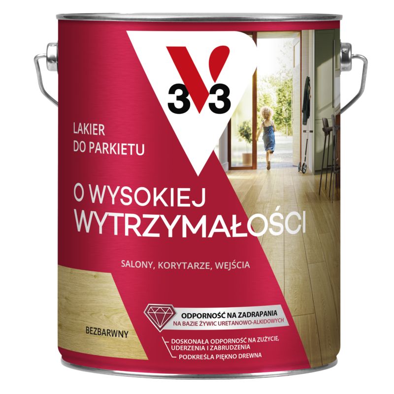 Lakier do parkietu V33 satyna 5 l