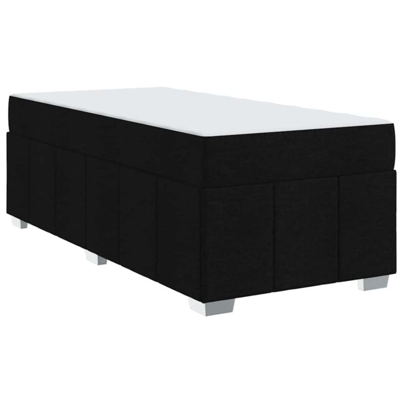Łóżko z materacem WaszeMeble 90x190 cm Czarny tkanina WM-3398253 1 szt.