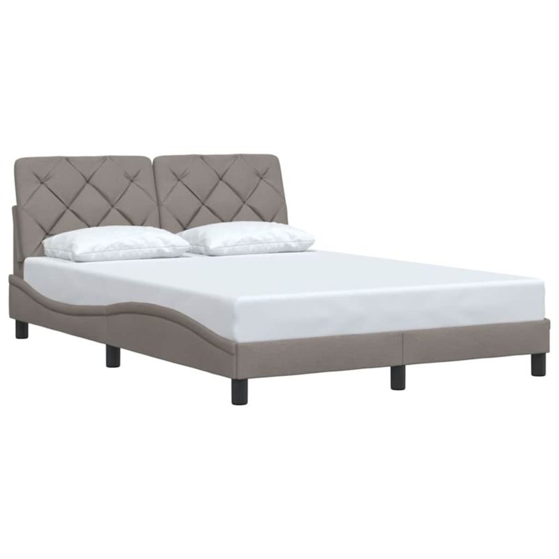 Rama łóżka bez materaca taupe obita tkaniną WaszeMeble 120x200 WM-3310591 1 szt.