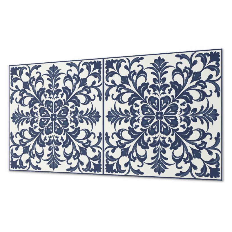 Ścienny Panel PCV Samoprzylepny ArtPrintCave 100x50 cm Wzór kwiatowy z liśćmi 1 szt.