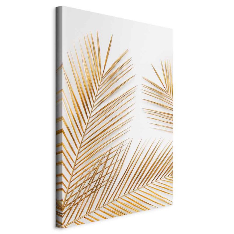 Obraz Artgeist Złote palmy 60 x 90 cm płótno włoskie 1 szt