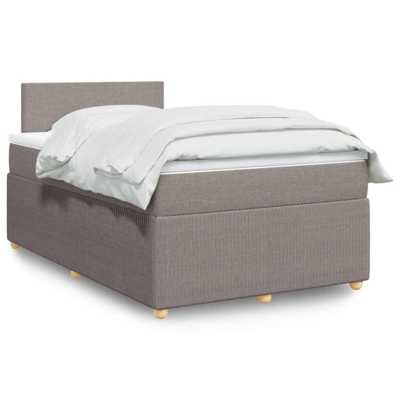 Łóżko z materacem WaszeMeble 120x200 cm taupe WM-3287420 1 szt.